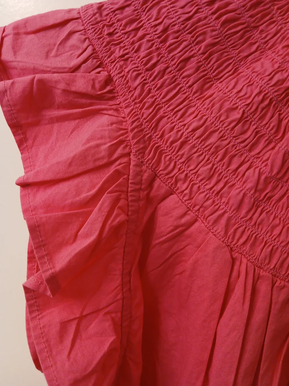 Crown & Ivy Hot Pink Smocked Top